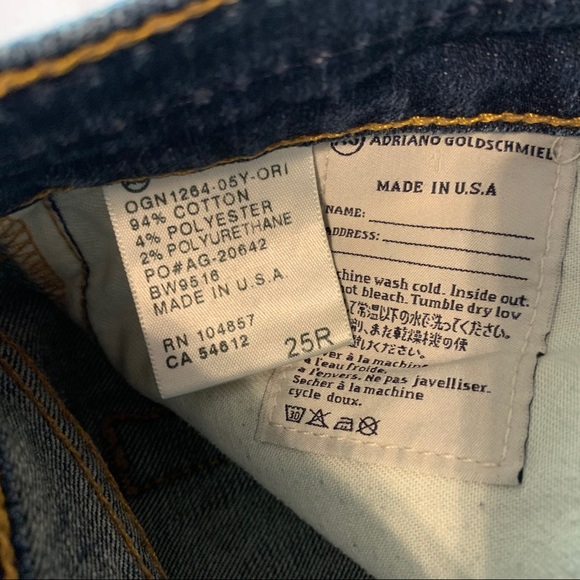 AG Tomboy Relaxed Straight Leg Jeans Sz 25R - Picture 5 of 9